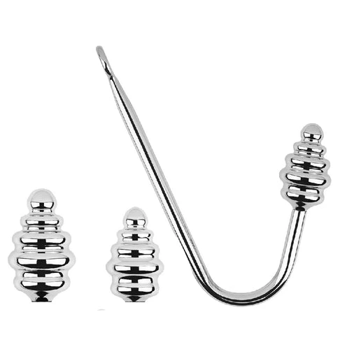 Anal Ribbed Screw-in 8826 GreatBenefit Hook Set 0130